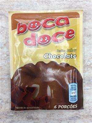 Boca Doce Pudim Sabor Chocolate 22G